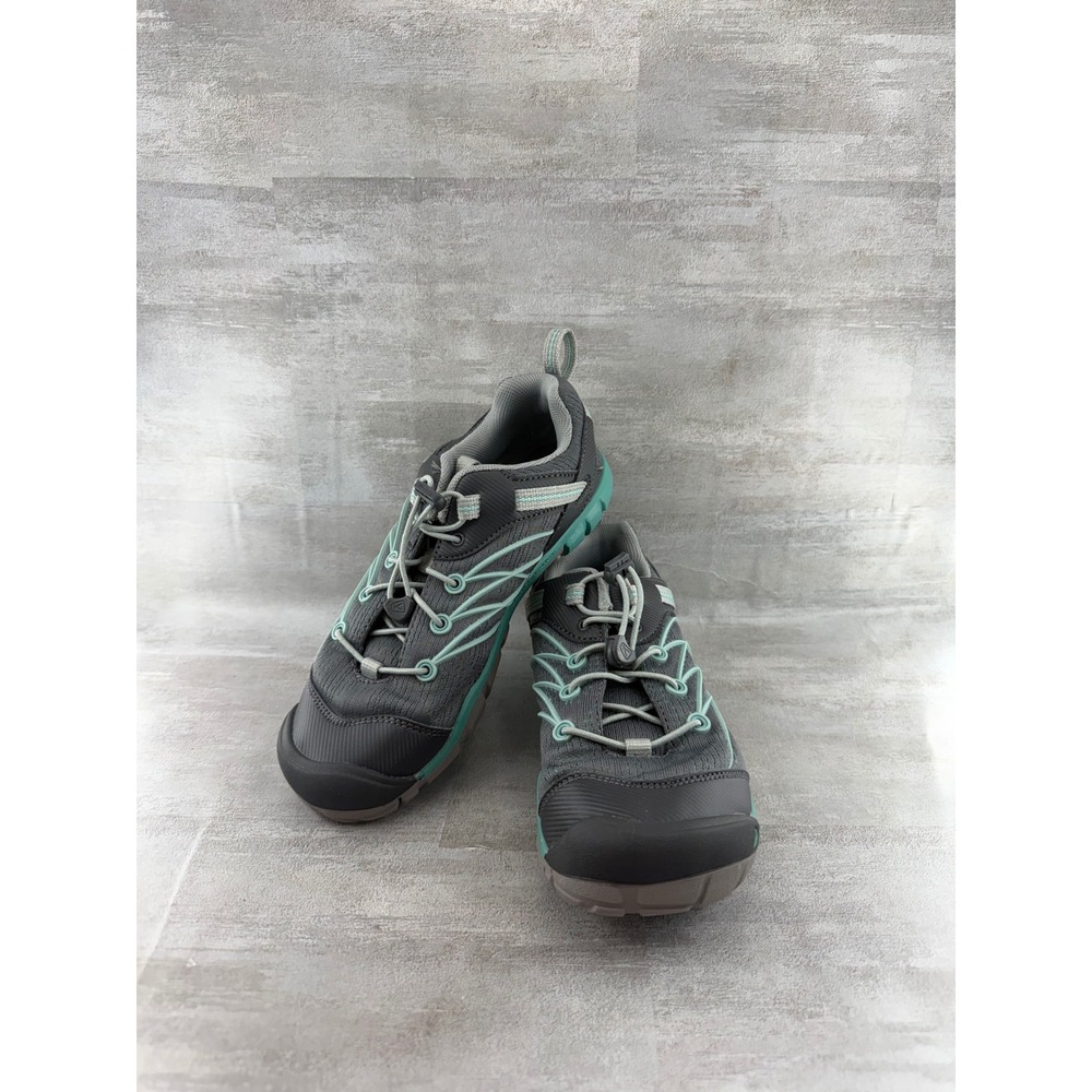 Keen Chandler CNX Men Grey Teal Hiking Shoes Low Top Trail Sneakers 1019860 Sz 5